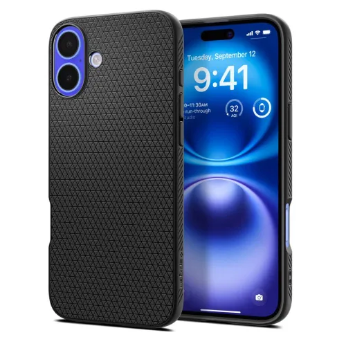 Etui Spigen Liquid Air na iPhone 16 Plus - czarne na Arena.pl