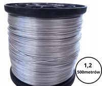 DRUT OCYNKOWANY DO PASTUCHA OGRODZEŃ ELEKTRYCZNYCH 500 m 1.2