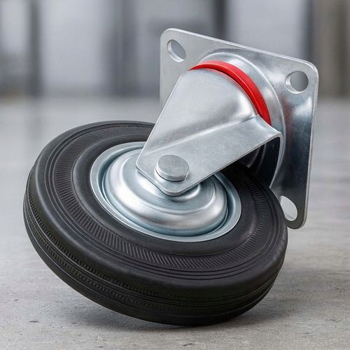 KÓŁKA OBROTOWE 75mm 200kg KOŁA METALOWO GUMOWE ZESTAW JEZDNY WÓZKÓW na Arena.pl
