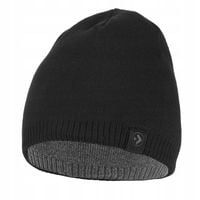 Dzianinowa Czapka Męska Uniwersalna Klasyczna Przejściowa z Logo Moraj