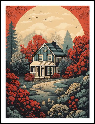 Plakat 60x80cm Idylla Rustykalna na Arena.pl