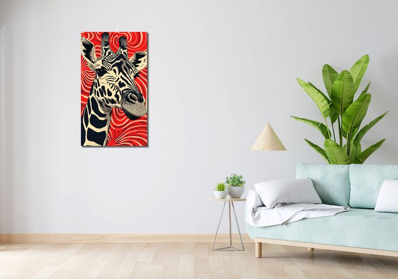 Obraz 50x90cm Wzrok Żyrafy zdjęcie 2