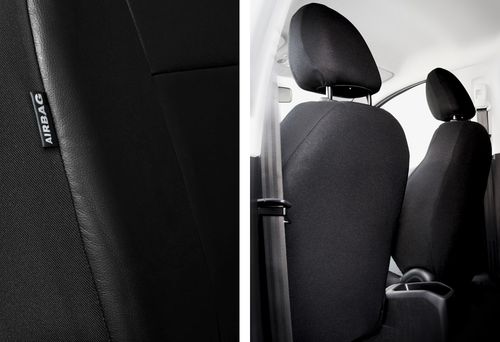 Uniwersalne pokrowce z alcantary SUPERIOR Czarne do Mazda Demio I II na Arena.pl