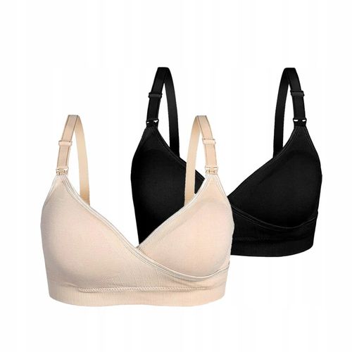 BIUSTONOSZ BEZSZWOWY ZESTAW DO KARMIENIA CIĄŻOWE BEZ FISZBIN MIĘKKIE L na Arena.pl