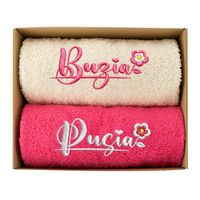 Prezent na Dzień Kobiet dla Koleżanek w Pracy Ręczniki Buzia Pusia Śmieszny
