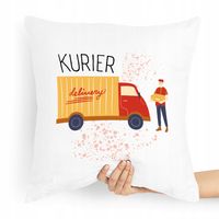 Poduszka Prezent Dla Kuriera Kurier Delivery Z Nadrukiem Ze Zdjęciem