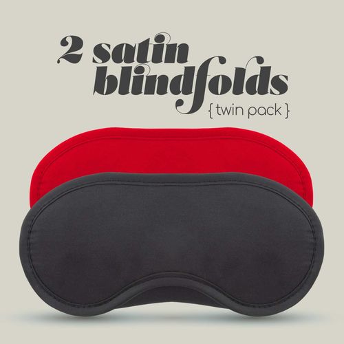 2 Satin Blindfolds Crushious Black & Red na Arena.pl