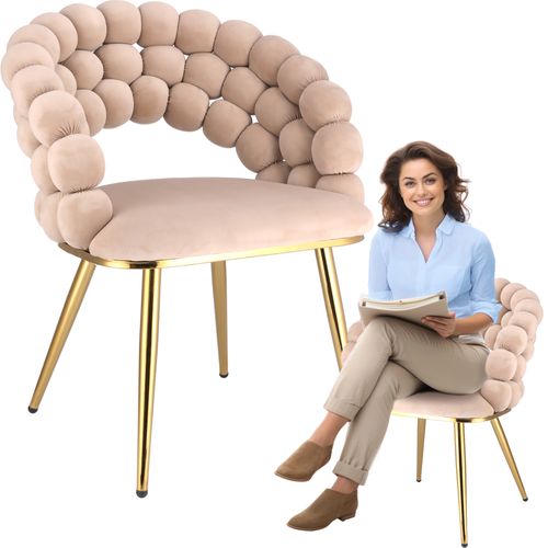 krzesło beżowe bella na Arena.pl