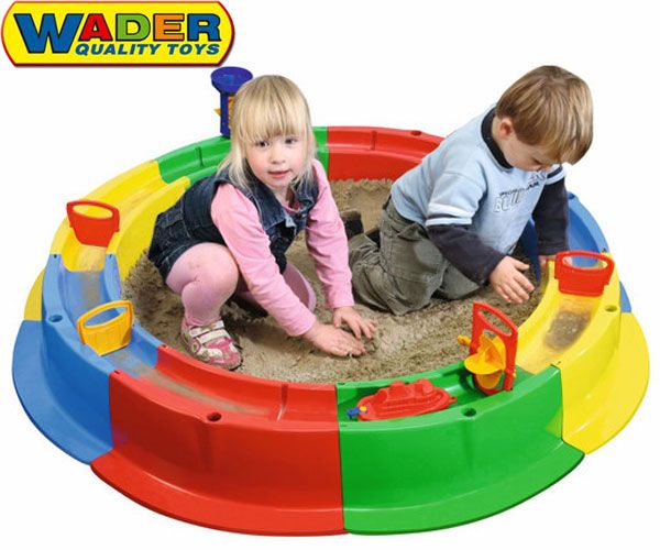 WADER 40923 Piaskownica Modułowa Tor Wodny + AUTA zdjęcie 9