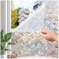 SAMOPRZYLEPNA FOLIA NA SZYBĘ OKNO OZDOBNA DEKORACYJNA EFEKT TĘCZY