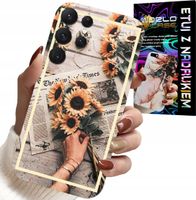 ETUI DO SAMSUNG GALAXY S23 Ultra - KWIATISTY WZÓR SŁONECZNIK SŁONECZNIKI