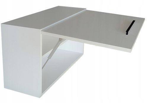 Szafka łazienkowa 80 x 40 cm / biała / biały połysk / wisząca / do łazienki na Arena.pl