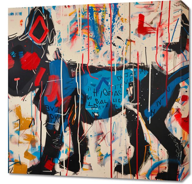 Obraz 60x60cm Miejski Pies zdjęcie 1