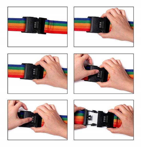 Pas Do Bagażu Walizki Torby Spinający Podróżny Kod zdjęcie 6