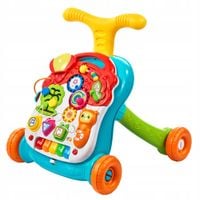Chodzik Pchacz Edukacyjny Stolik Panel Interaktywny 5w1 Wielokolorowy