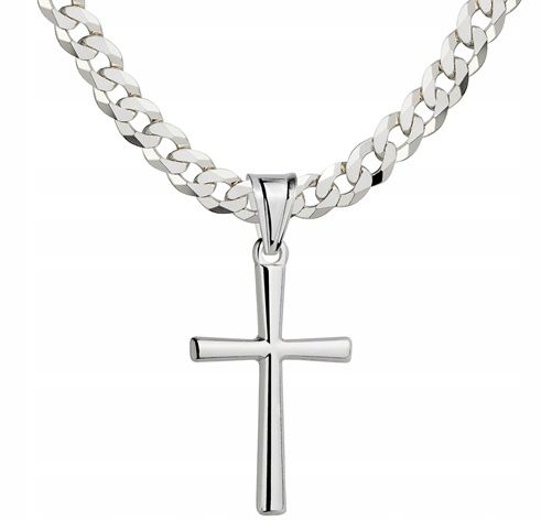 Srebrny Wisiorek Krzyżyk Gładki Bez Wizerunku Srebro pr 925 na Arena.pl