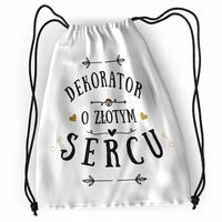 Plecak Sportowy Szkolny Dekoratora Worek Torba Z Nadrukiem Ze Zdjęciem