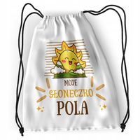 Plecak Sportowy Szkolny Dla Poli Córki Dziecka Z Nadrukiem Ze Zdjęciem