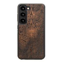 Drewniane Etui Bewood na Samsung Galaxy S23 KALENDARZ AZTECKI ZIRICOTTE