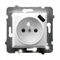 GNIAZDO Z ŁADOWARKĄ USB A 5V 2,1A OSPEL ARIA GP-1UZPUSB/m/00 BIAŁY