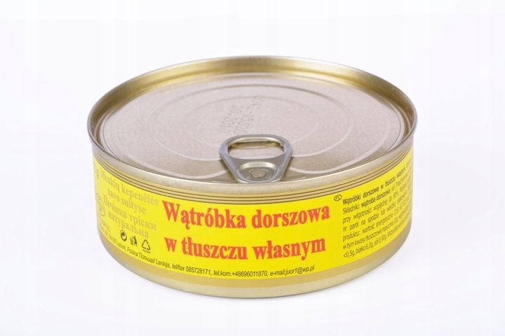 WĄTRÓBKA DORSZOWA W TŁUSZCZU WŁASNYM 240G x5 SZTUK zdjęcie 2