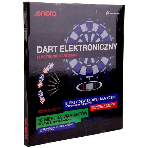 DART ELEKTRONICZNY ENERO 43CM NIEBIESKI zdjęcie 14