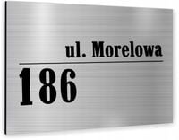 Tablica ALUMINIOWA adresowa Tabliczka Numer Domu