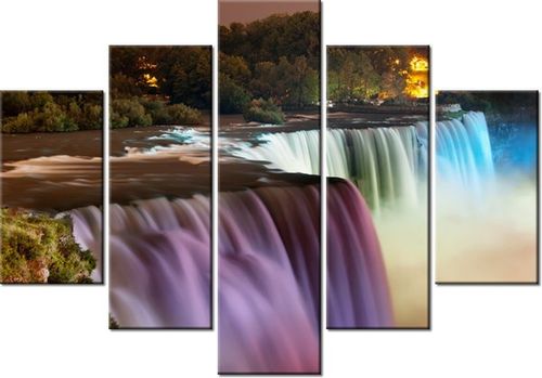 105CM 150CM OBRAZ 5 ELEM WODOSPAD NIAGARA DRUK na Arena.pl