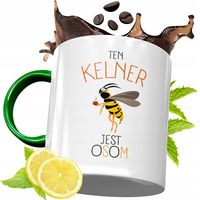 Kubek Zielony Dla Kelnera Kelnerki Na Prezent Z Nadrukiem Ze Zdjęciem