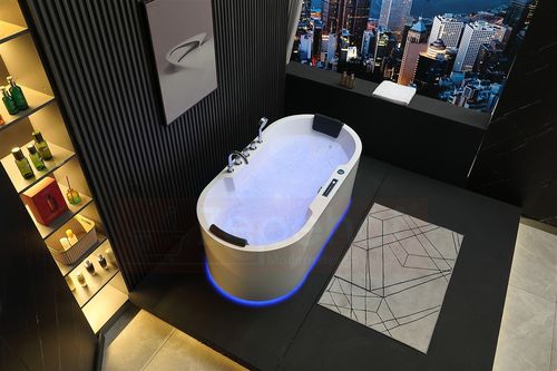 Wirujące dysze Wanna z hydromasażem BZX-675 prostokątna 170cmx850cmx60cm z na Arena.pl