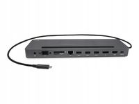 i-tec USB-C Metal Ergonomic 4K 3x Display Dock PD 85W + Zasilacz