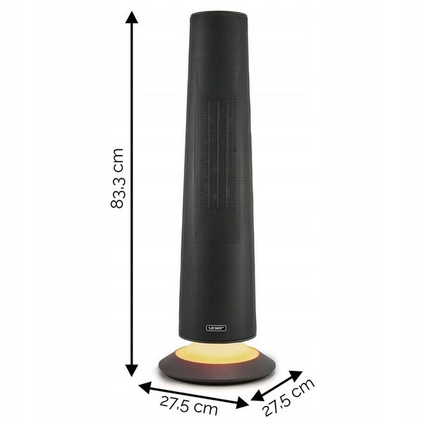 Termowentylator Farelka Cichy Yoer 2500 W + Timer +4 Tryby zdjęcie 6