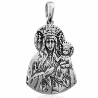 SREBRNY MEDALIK MATKA BOSKA CZĘSTOCHOWSKA PRÓBA SREBRA 925