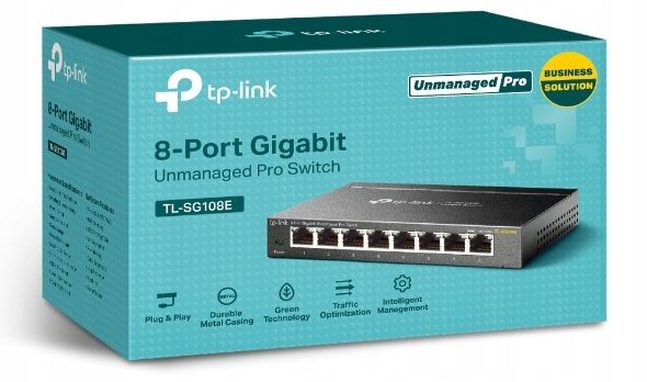 TP-LINK TL-SG108E SWITCH 8 PORTÓW GIGABIT 1000MB/s zdjęcie 13