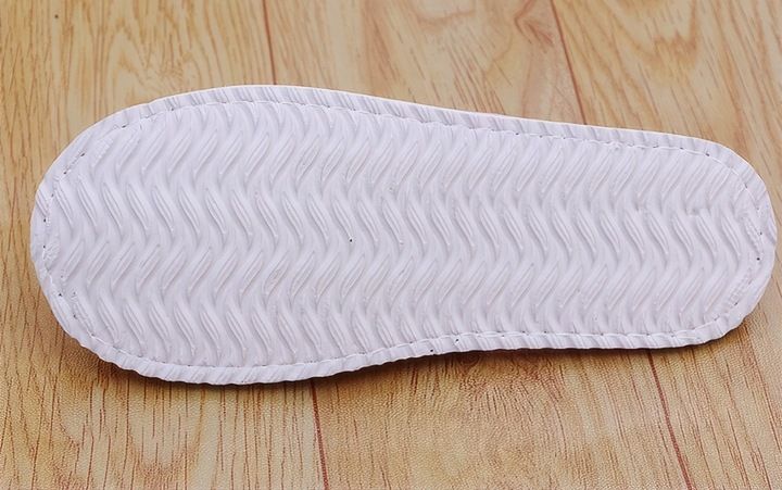 10 PAR Kapcie hotelowe Klapki uniwersalne FROTTE zakryte palce RÓŻOWE SPA zdjęcie 10