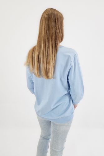 Niebieska Bluza Damska z Aplikacją S/M na Arena.pl