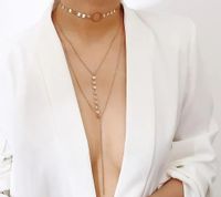 NASZYJNIK CHOKER CELEBRYTKA DŁUGA BOHO ZŁOTY 50