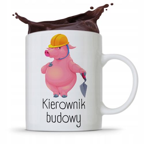 Kubek Budowlańca Majstra Kierownik Budowy Prezent Z Nadrukiem Ze Zdjęciem na Arena.pl