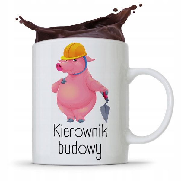Kubek Budowlańca Majstra Kierownik Budowy Prezent Z Nadrukiem Ze Zdjęciem zdjęcie 1