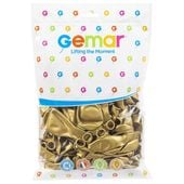 balony gm90 metal 10" złote doroto 74/ 100szt 7412