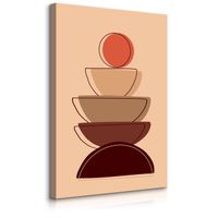 Obraz Canvas Do Sypialni Abstrakcja Styl Boho Nowoczesny Wzór 50cm x 70cm