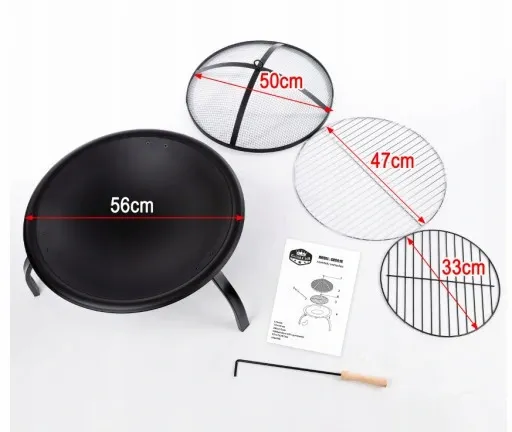 PALENISKO OGRODOWE Z RUSZTEM OGNISKO GRILL POKRYWA zdjęcie 13