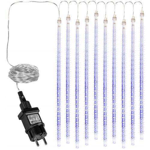 NIEBIESKIE LAMPKI SOPLE PADAJĄCY ŚNIEG 480 LED METEORYT 50 CM na Arena.pl