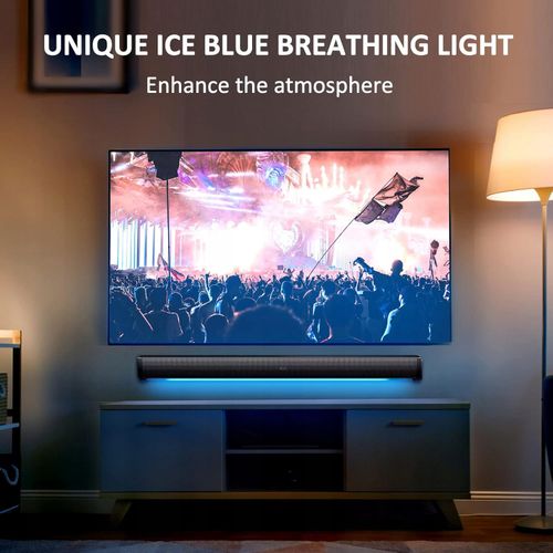 Foxnovo Soundbar MX2 z Bluetooth 6.0 Czarny z Niebieską Diodą LED 80W na Arena.pl