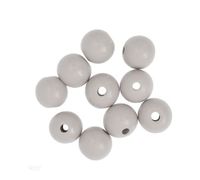 KORALIKI DREWNIANE KULKI 2,5 CM JASNOSZARE 10 SZT GRKO-127 DP CRAFT