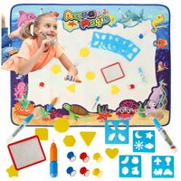 MATA WODNA DO MALOWANIA RYSOWANIA WODĄ PIECZĄTKI PISAKI SZABLONY 100x80 XXL