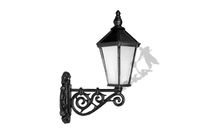 KINKIET G09 ŚLIMAK W GÓRĘ Z KLOSZEM ŻELIWNYM ŚREDNIM ŻELIWNA LAMPA OGRODOWA RETRO ELEGANCKA DO OGRODU ZEWNĘTRZNA