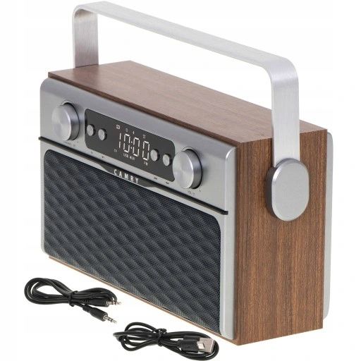 Radio Kuchenne Retro Drewniane Bluetooth Usb Fm Sd zdjęcie 7