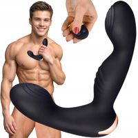 Luksusowy Masażer Prostaty z Pilotem, 10 Funkcji 2 Wibratory, USB