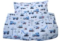 Pościel dziecięca 200x160 chłopięca koparka budowa